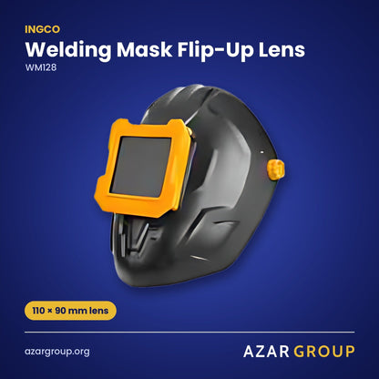 INGCO WM128 Welding Mask Flip-Up Lens – 110 × 90 mm lens