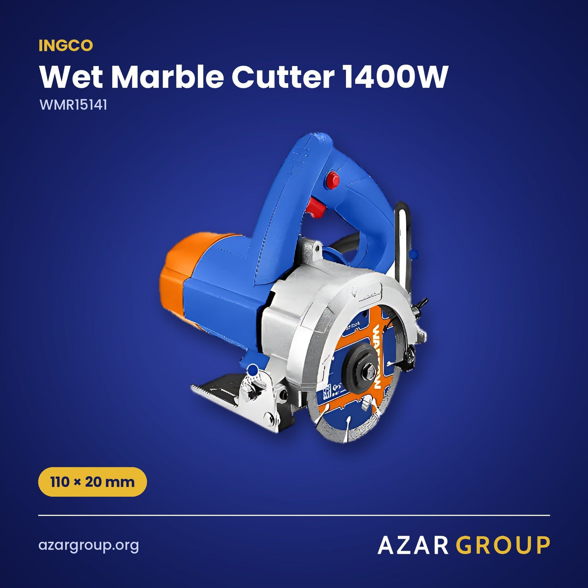 INGCO WMR15141 Wet Marble Cutter 1400W – 110 × 20 mm