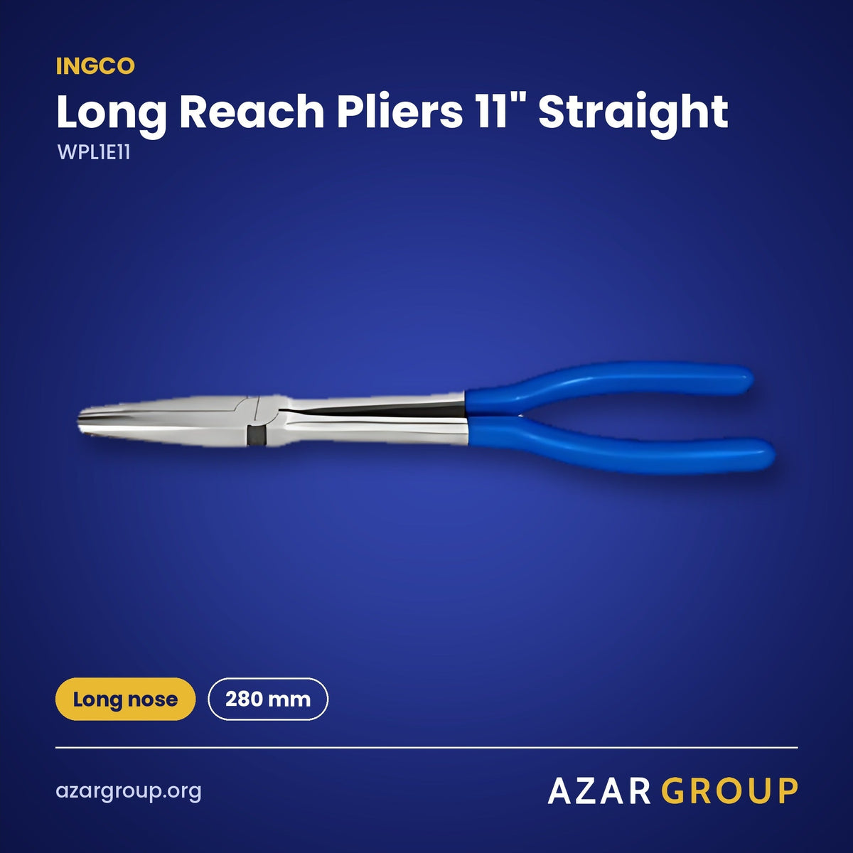 INGCO WPL1E11 Long Reach Pliers 11" Straight – Long nose, 280 mm