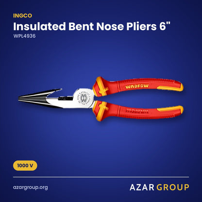 INGCO WPL4936 Insulated Bent Nose Pliers 6" – 1000 V