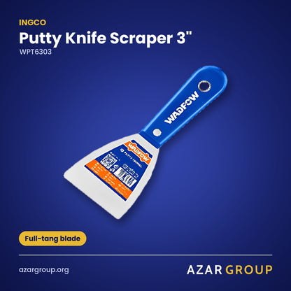 INGCO WPT6303 Putty Knife Scraper 3" – Full-tang blade
