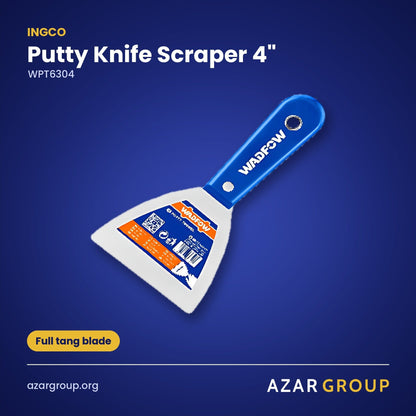 INGCO WPT6304 Putty Knife Scraper 4" – Full tang blade