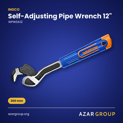 INGCO WPW0A12 Self-Adjusting Pipe Wrench 12" – 300 mm