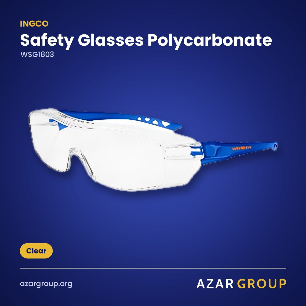 INGCO WSG1803 Safety Glasses Polycarbonate – Clear