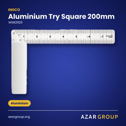 INGCO WSR2920 Aluminium Try Square 200mm – Aluminium