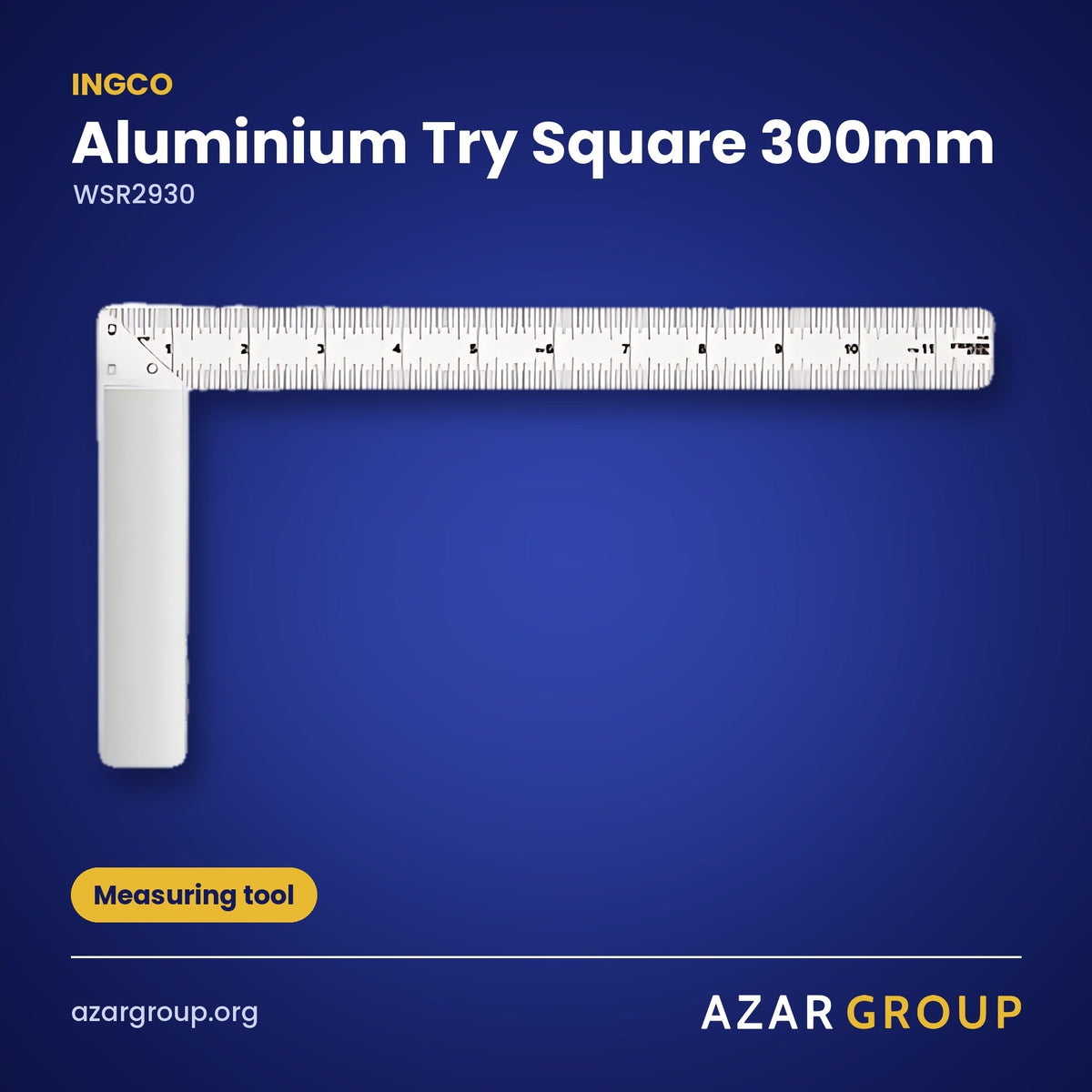INGCO WSR2930 Aluminium Try Square 300mm – Measuring tool