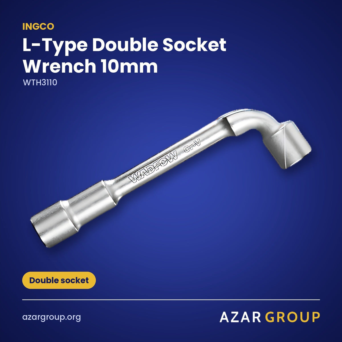 INGCO WTH3110 L-Type Double Socket Wrench 10mm – Double socket