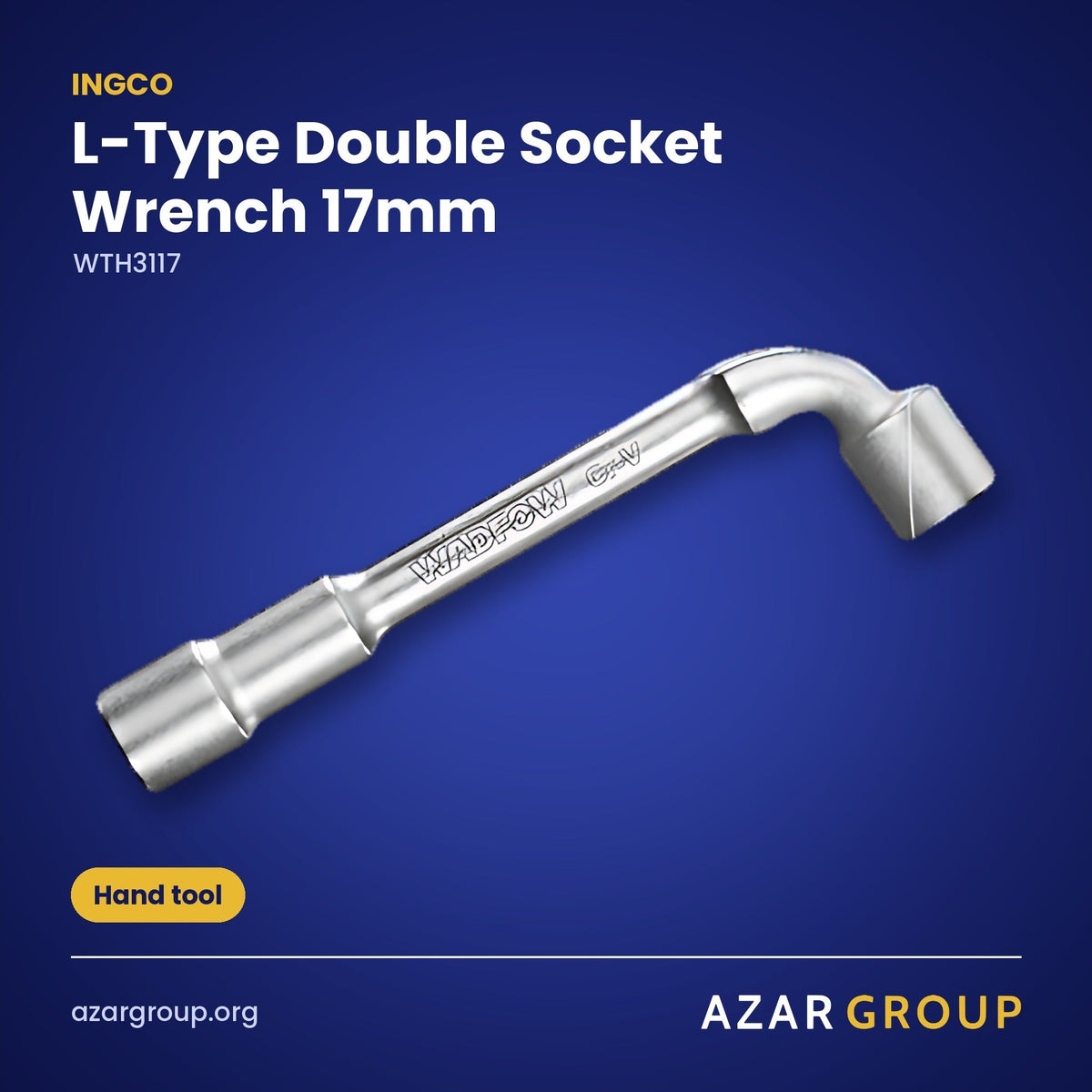 INGCO WTH3117 L-Type Double Socket Wrench 17mm – Hand tool