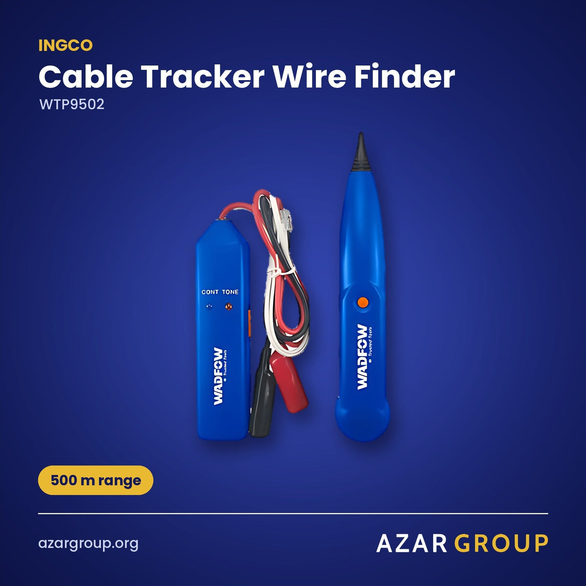 INGCO WTP9502 Cable Tracker Wire Finder – 500 m range