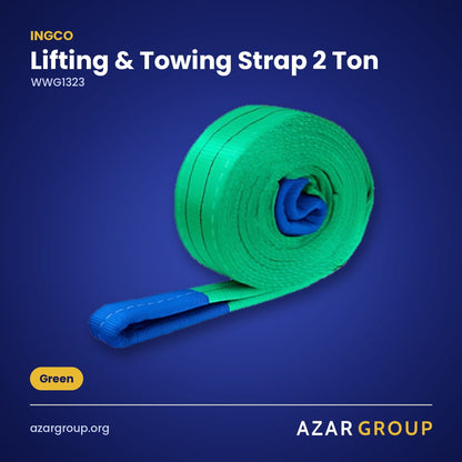 INGCO WWG1323 Lifting & Towing Strap 2 Ton – Green