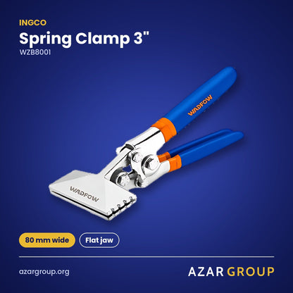 INGCO WZB8001 Spring Clamp 3" – 80 mm wide, Flat jaw