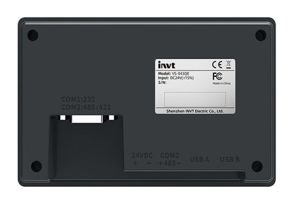 INVT VS-043QE HMI rear view