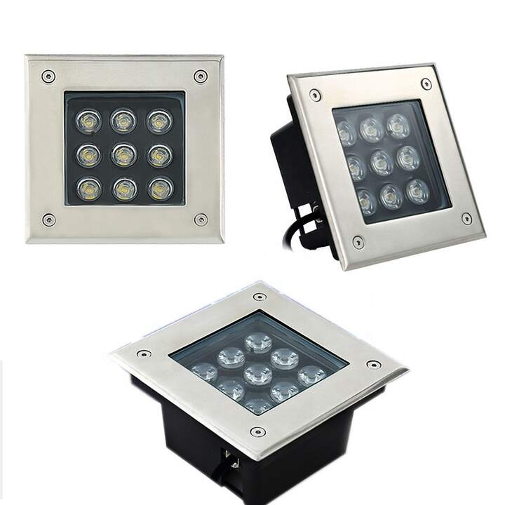Aura Underground Square LED Light – 9W (Warm White 3000K, 220V) - Azar Group