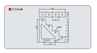 Set of technical drawings or schematics for electrical components on a gray background