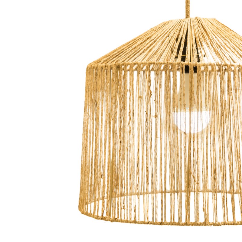 AURA Woven Paper Rope Tall Pendant Light - 45cm Aura Lighting