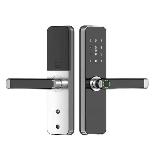 VEM FM028 smart door lock front view with touch keypad