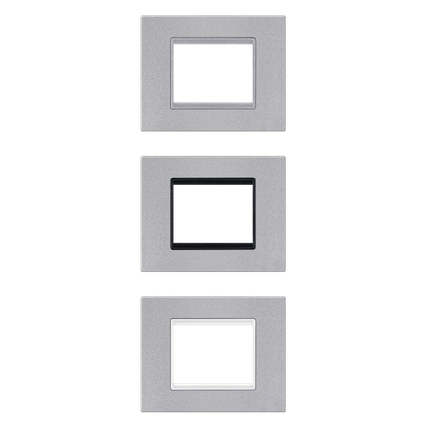 Aling-Conel Basic Silver Series Cover Frame (3M & 4M) Aling Conel