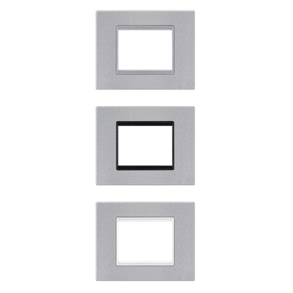 Aling-Conel Basic Silver Series Cover Frame (3M & 4M) Aling Conel