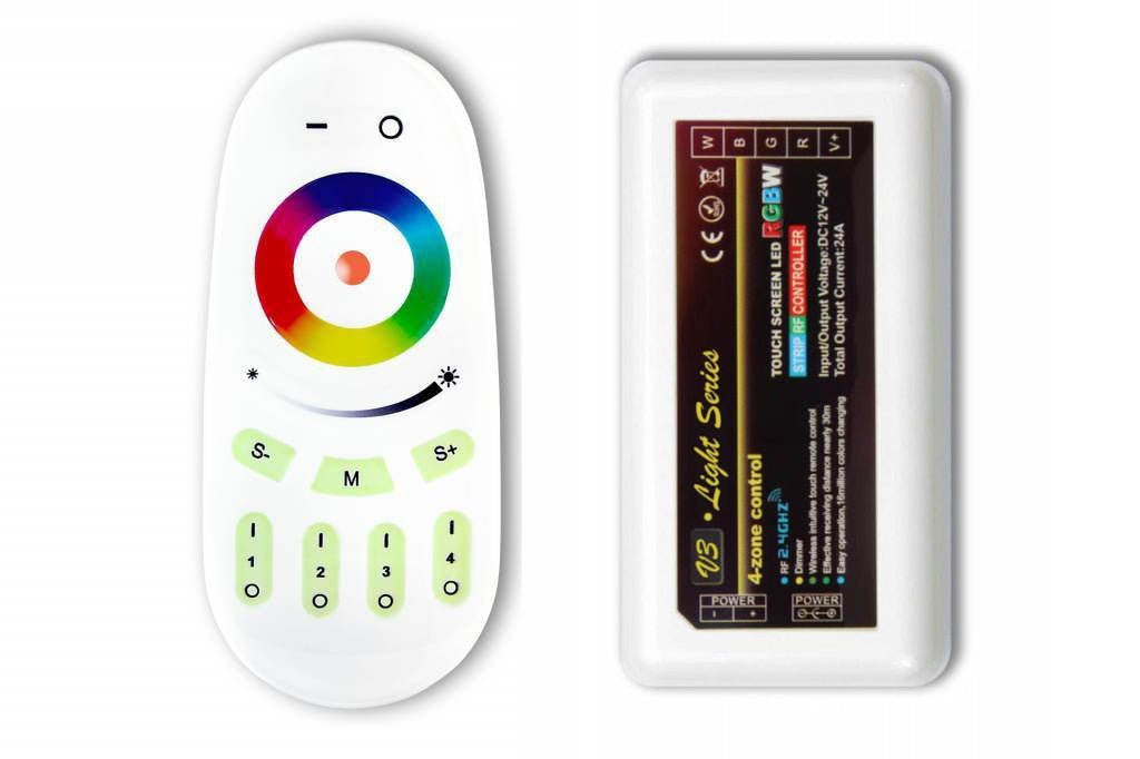 Miboxer RGBCCT Controller with 4 - zone Remote Control - LED Lights & Lighting - Aura Lighting - Azar Group