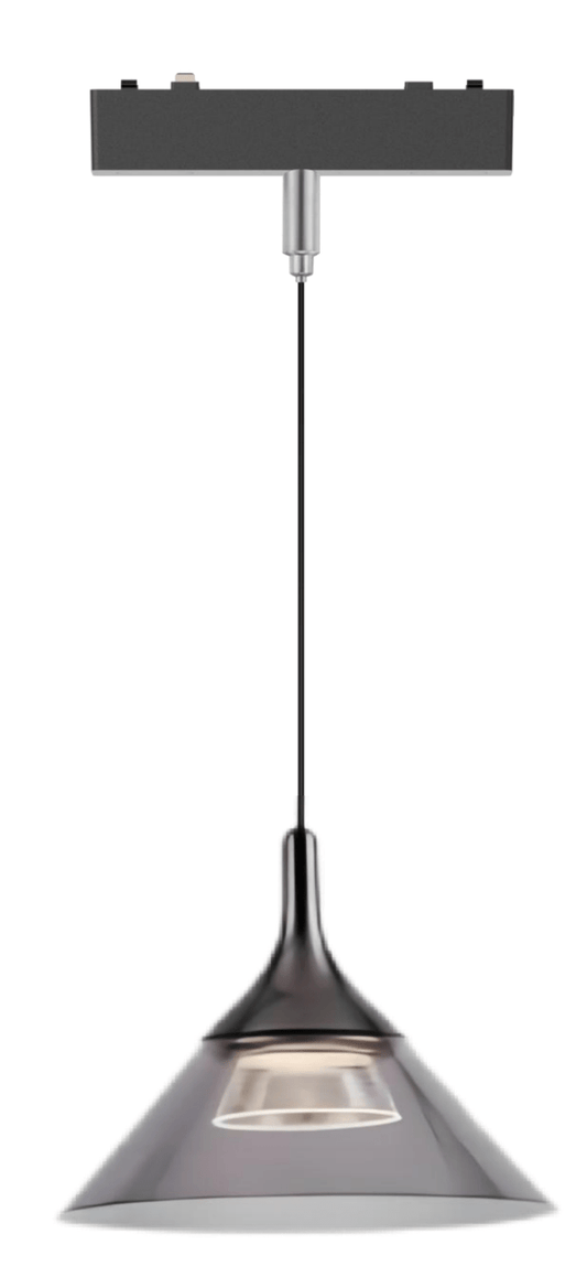 Pandent Light Black 4000K DC48V 6W D200*H200 - Magnetic Track LED Light - Aura Lighting - Azar Group