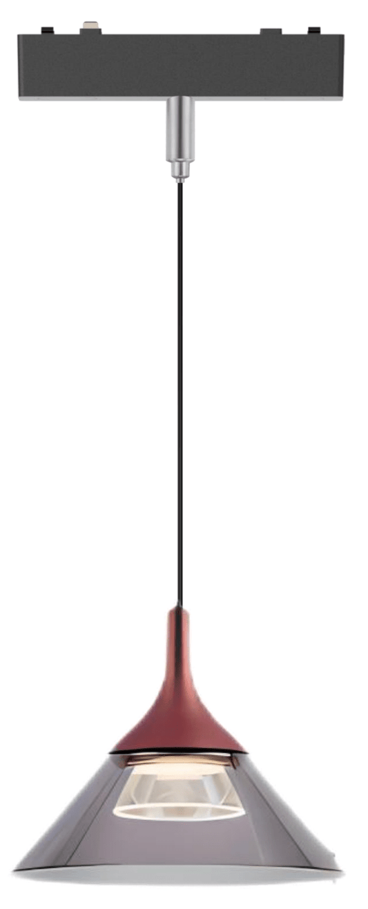 Pandent Light Red 4000K DC48V 6W D200*H200 - Magnetic Track LED Light - Aura Lighting - Azar Group