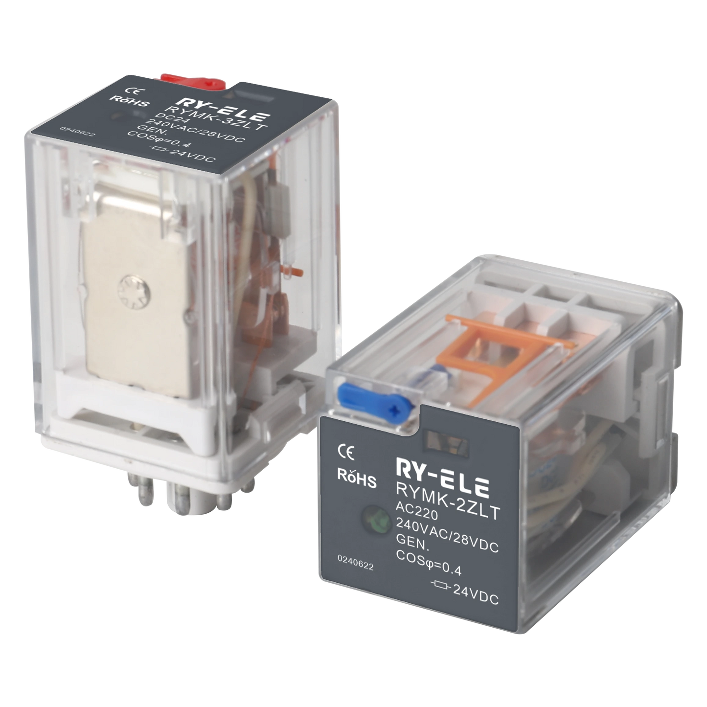 REL-RYMK-2ZT10A/AC220LT Relay 8P 240VAC - 28VDC RY-ELE