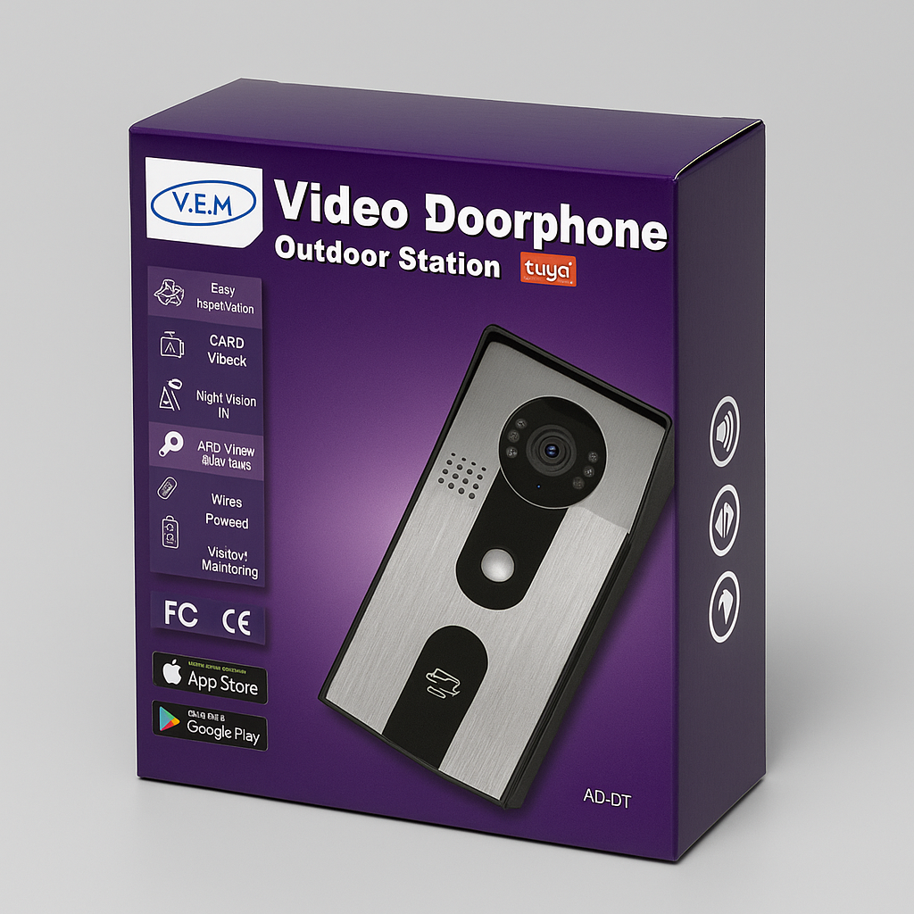 V.E.M. Video Doorphone Outdoor Station For 1 Apartment