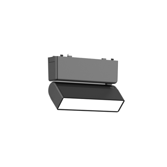 Rotating Folding Flood Light 6T Horizontal 340° Vertical 180° Black 4000K DC48V 150° 5W L122*W26*H80mm - Magnetic Track LED Light - Aura Lighting - Azar Group