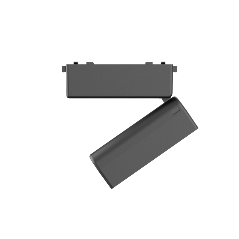 Rotating Folding Grille Light 6T Horizontal 340° Vertical 180° Black 4000K DC48V 24° 6W L122*W26*H80mm - Magnetic Track LED Light - Aura Lighting - Azar Group