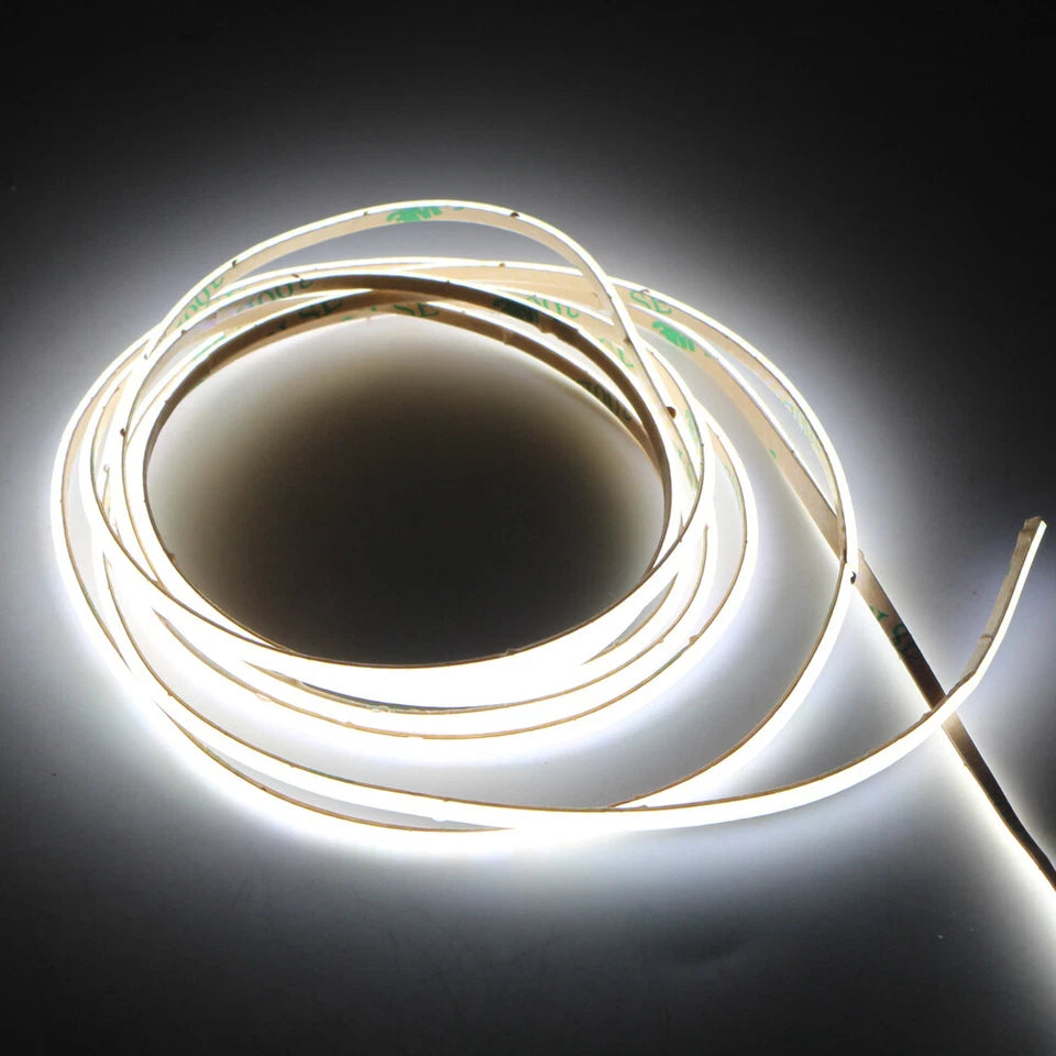 Aura COB LED Strip Light 24V 3MM 8W/m (10M/Roll, 2CM Cut) Aura Lighting