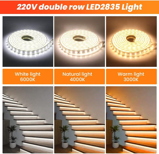 Strip Light 220V High Lumen 10CM Cut PVC IP65 - LED Lights & Lighting - Aura Lighting - Azar Group