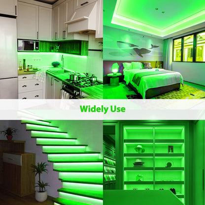 Strip Light Green Neon Flex 220V High Lumen 10CM Cut PVC IP65 - LED Lights & Lighting - Aura Lighting - Azar Group
