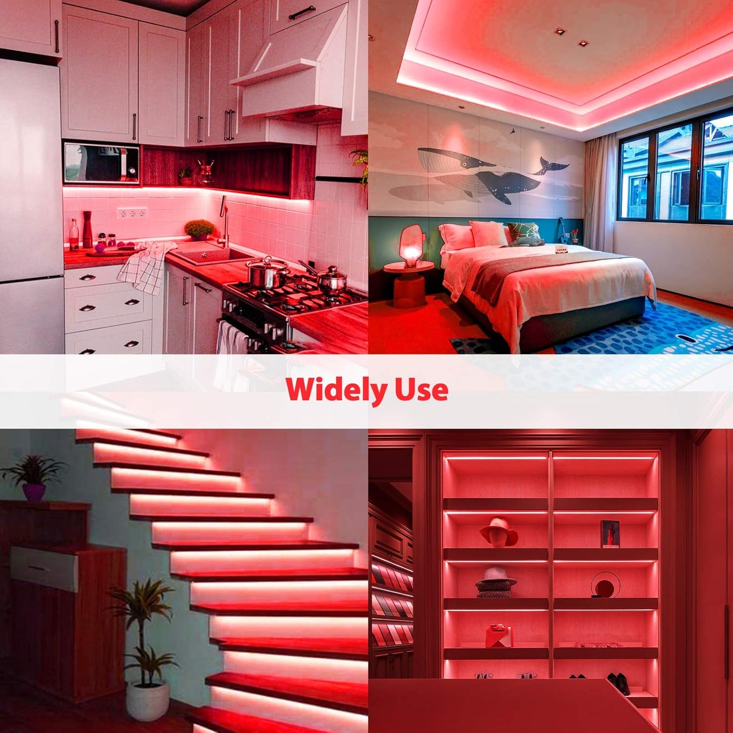 Strip Light Red Neon Flex 220V High Lumen 10CM Cut PVC IP65 - LED Lights & Lighting - Aura Lighting - Azar Group