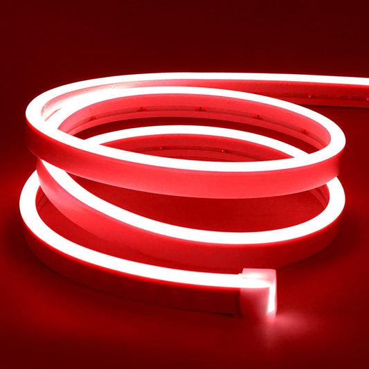 Strip Light Red Neon Flex 220V High Lumen 10CM Cut PVC IP65 - LED Lights & Lighting - Aura Lighting - Azar Group