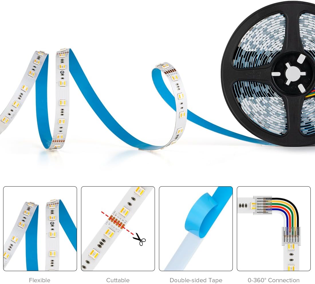 Strip Light RGBCCT 24V 10 Meters/Roll - LED Lights & Lighting - Aura Lighting - Azar Group