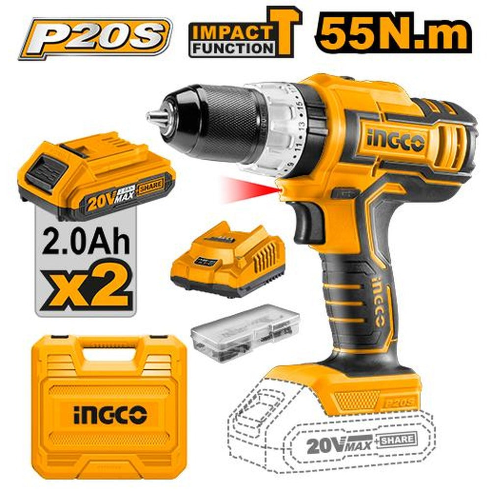 INGCO Cordless impact drill CIDLI20031