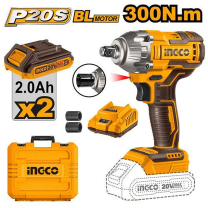 INGCO Cordless impact wrench CIWLI2038