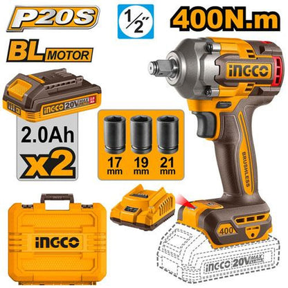 INGCO Cordless impact wrench CIWLI2040