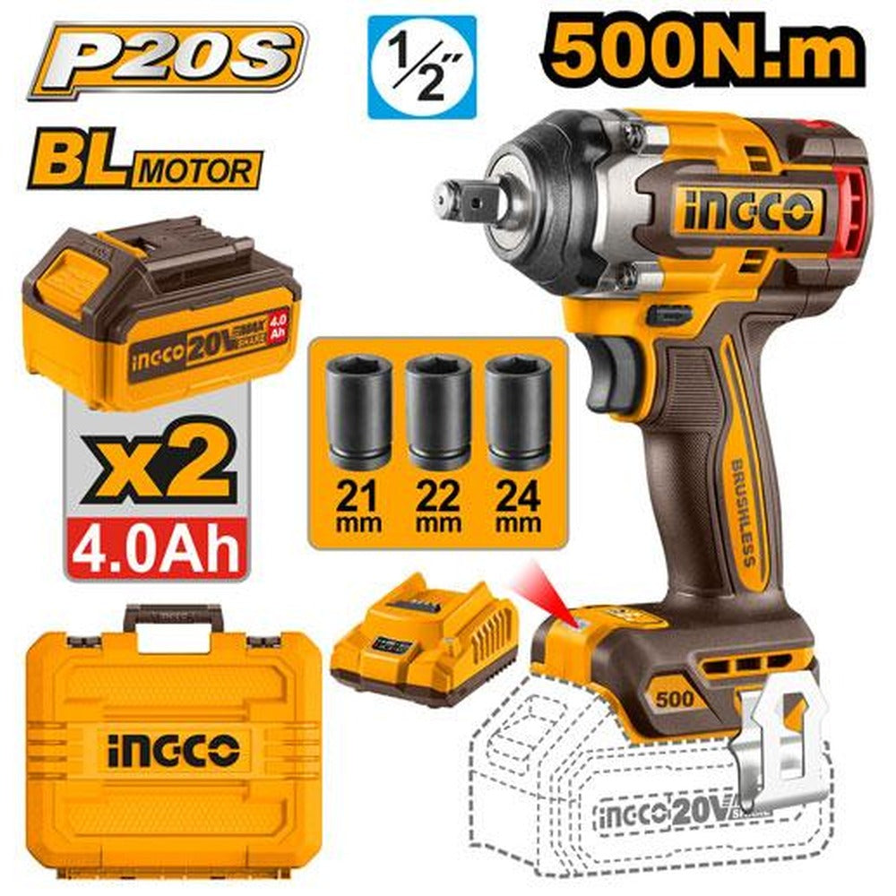 INGCO Cordless impact wrench CIWLI2050