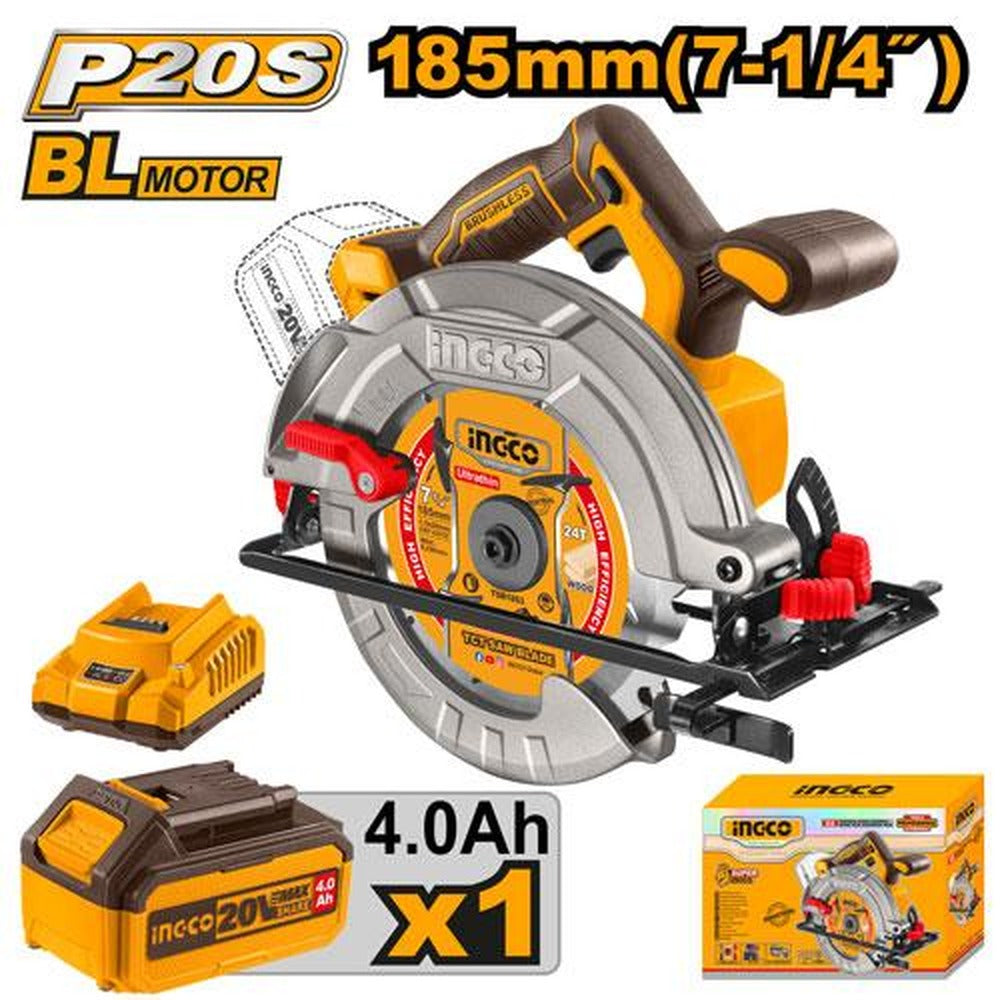 INGCO Cordless circular saw CSLI18511
