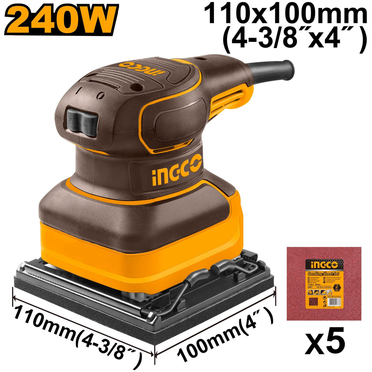 INGCO Palm sander PS2416