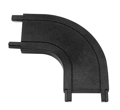 Track Rail MT26 - A Ultra Thin Magnetic Horizontal Corner Black L36*W36*H6 - Magnetic Track LED Light - Aura Lighting - Azar Group