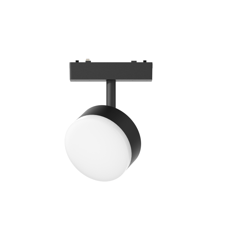 Track Soft Light Black 4000K DC48V 150° 9W D95xT40mm - Magnetic Track LED Light - Aura Lighting - Azar Group