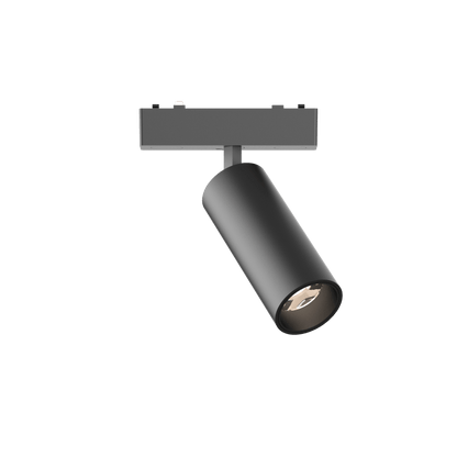 Track Spotlights T44 Black 4000K DC48V 24° 9W D44*L110mm - Magnetic Track LED Light - Aura Lighting - Azar Group