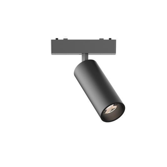 Track Spotlights T44 Black 4000K DC48V 24° 9W D44*L110mm - Magnetic Track LED Light - Aura Lighting - Azar Group