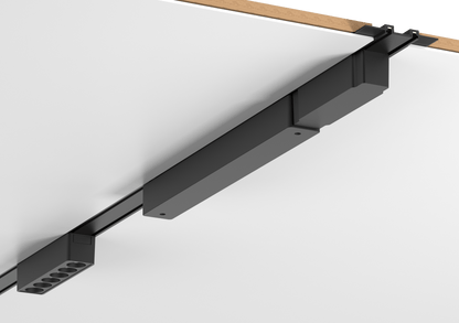 Ultra Thin Magnetic Black Track Rail 3 Meters W56*H6 48VDC Recessed Mounted - Magnetic Track LED Light - Aura Lighting - Azar Group