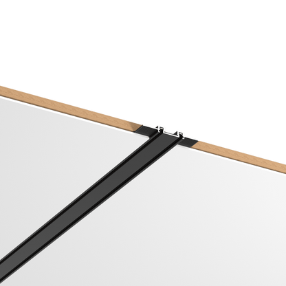 Ultra Thin Magnetic Black Track Rail 3 Meters W56*H6 48VDC Recessed Mounted - Magnetic Track LED Light - Aura Lighting - Azar Group