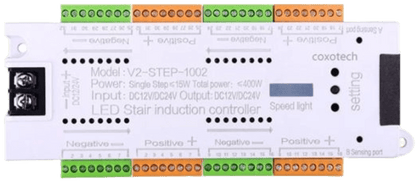 V2 - STEP LED Stair Induction Controller System (Motion Sensor, 500W Capacity) - Aura Lighting - Azar Group