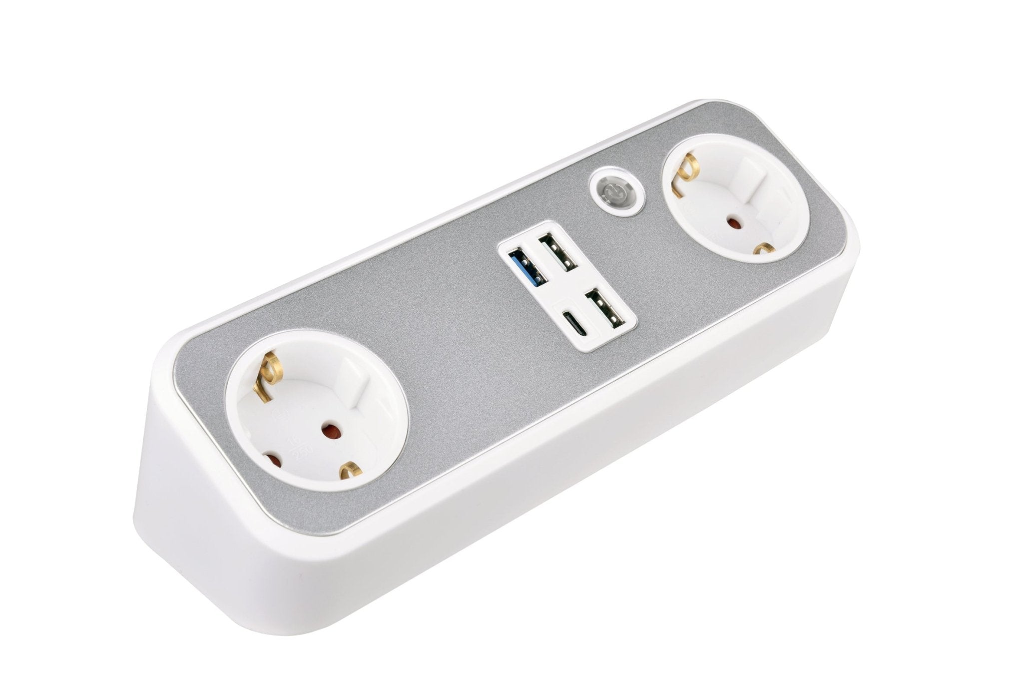 V.E.M. 2-Way Desktop Socket with USB – Smart & Convenient Power Access ...