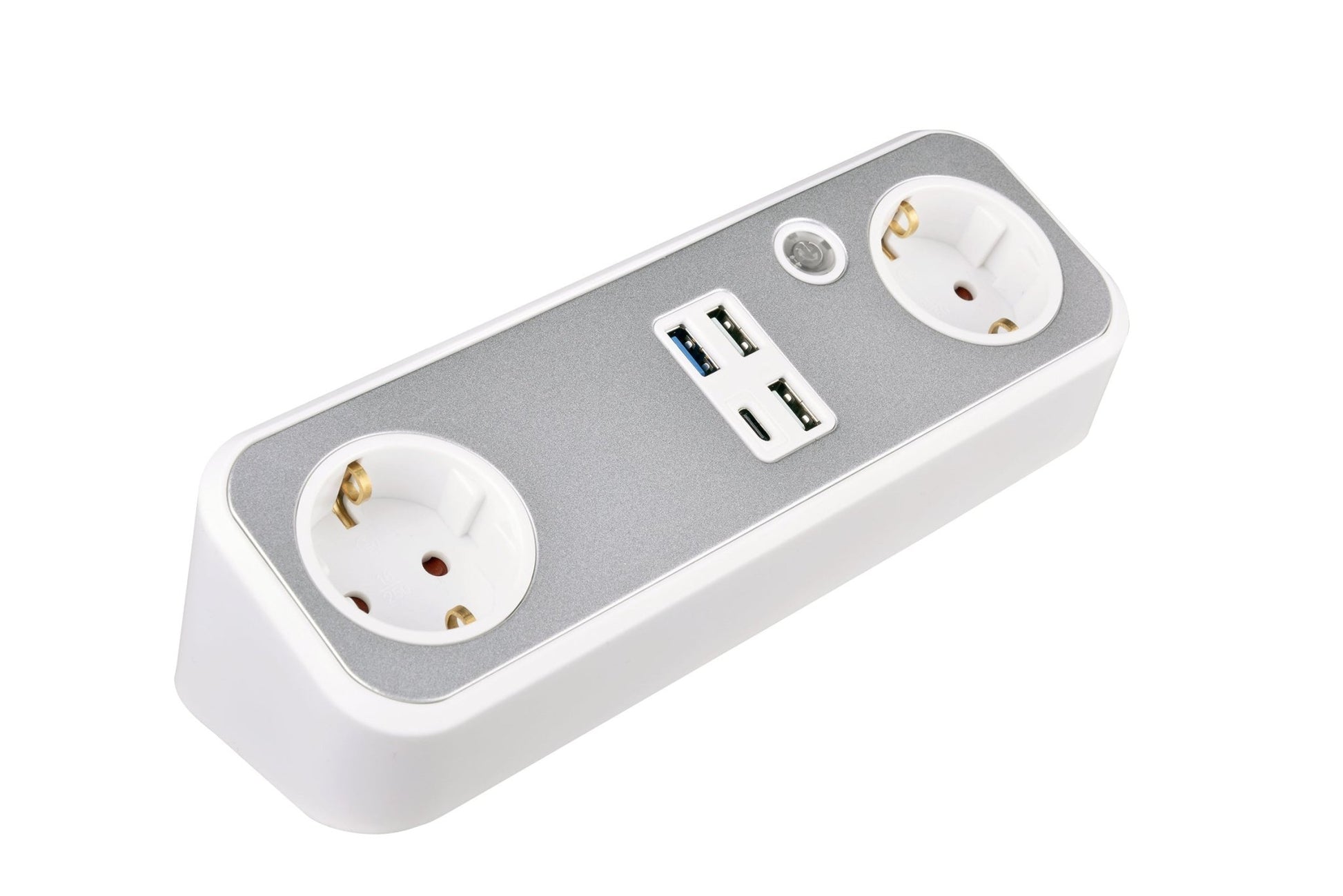 V.E.M. 2 - Way Desktop Socket with USB – Smart & Convenient Power Access - V.E.M. - Azar Group